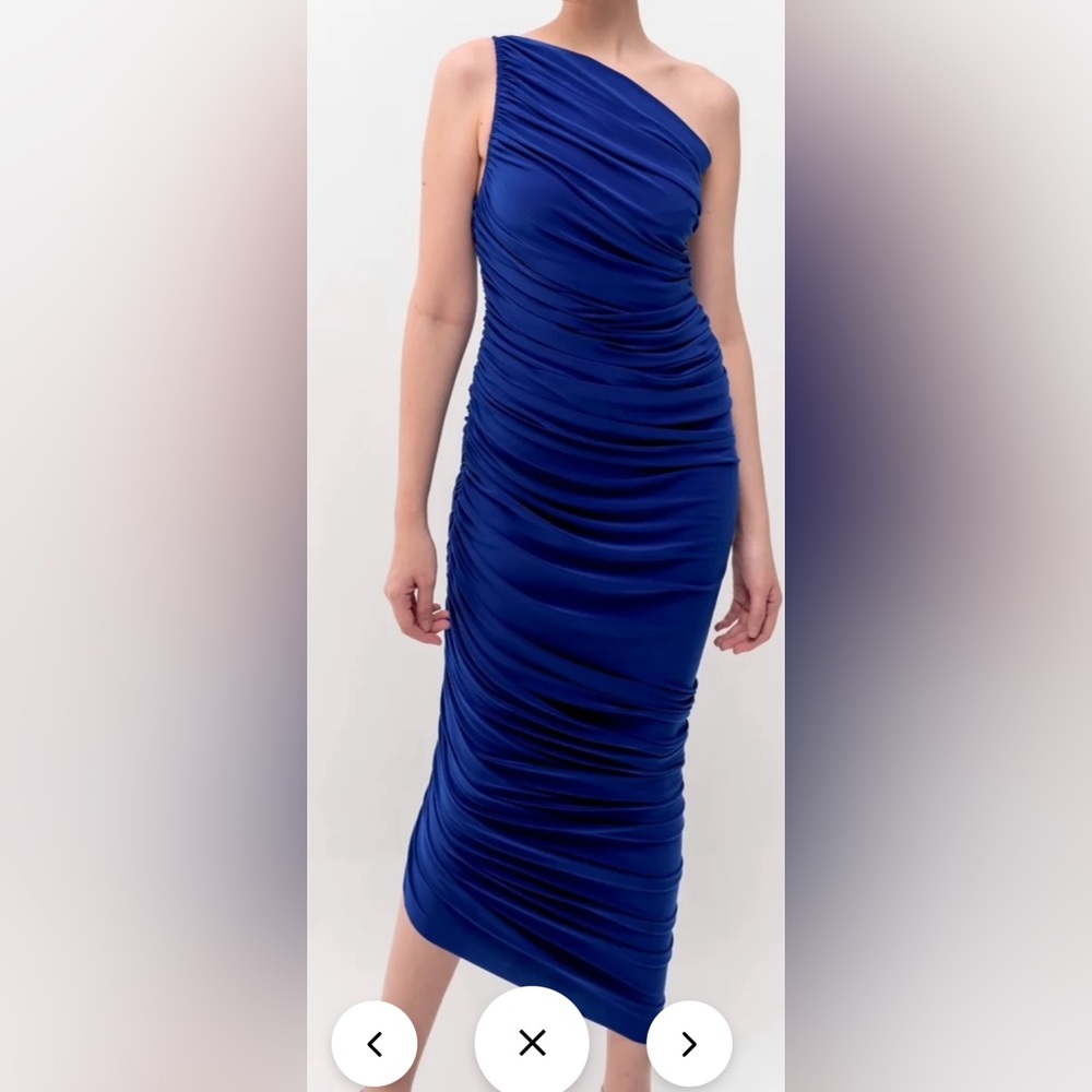 Akira small one shoulder mesh rutched dress